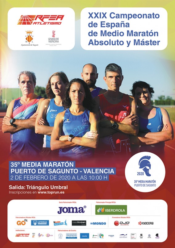 Equipazo para afrontar el campeonato de España de Media Maratón en Sagunto