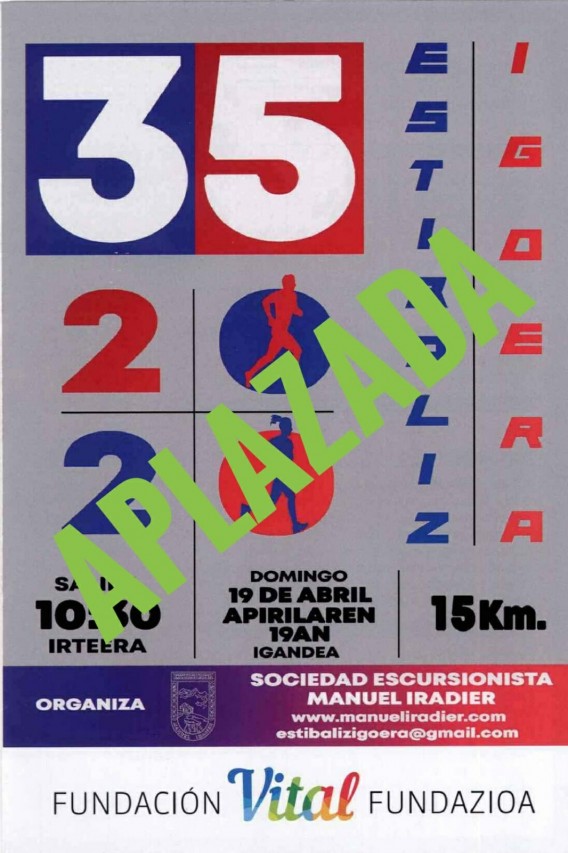 La XXXV Subida a Estíbaliz se celebrará el 12 de septiembre La XXXV Subida a Estíbaliz se celebrará el 12 de septiembre