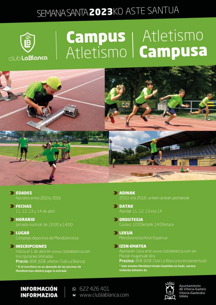 Campus Atletismo Semana Santa 2023